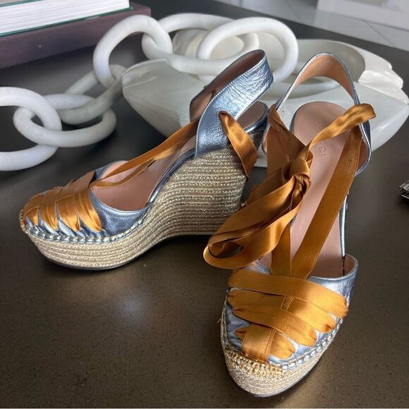 GUCCI Lilibeth leather espadrilles Size 40 - Picture 5 of 15